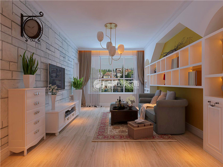 美式风格客厅装修效果图