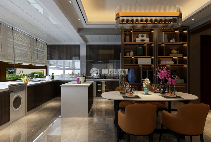 港式风格厨房吊顶设计装修效果图