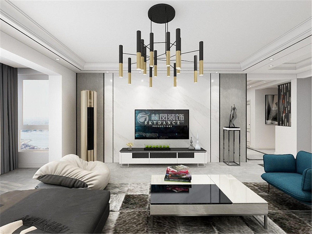 轻奢风格客厅装修效果图