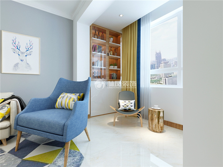 北欧风格阳台设计装修效果图