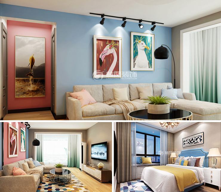 融创城 103平 现代简约风格装修效果图