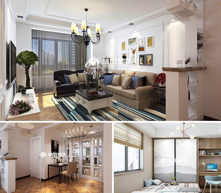 金地•悦城大境 95平 美式风格装修效果图