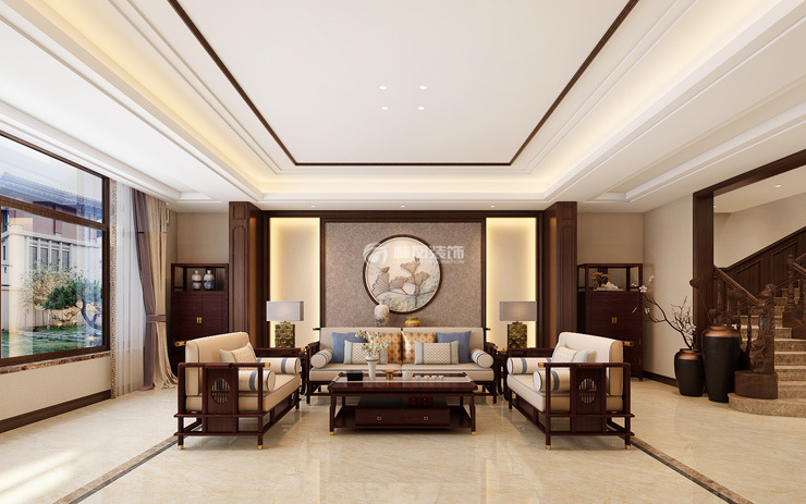 中式风格客厅装修效果图