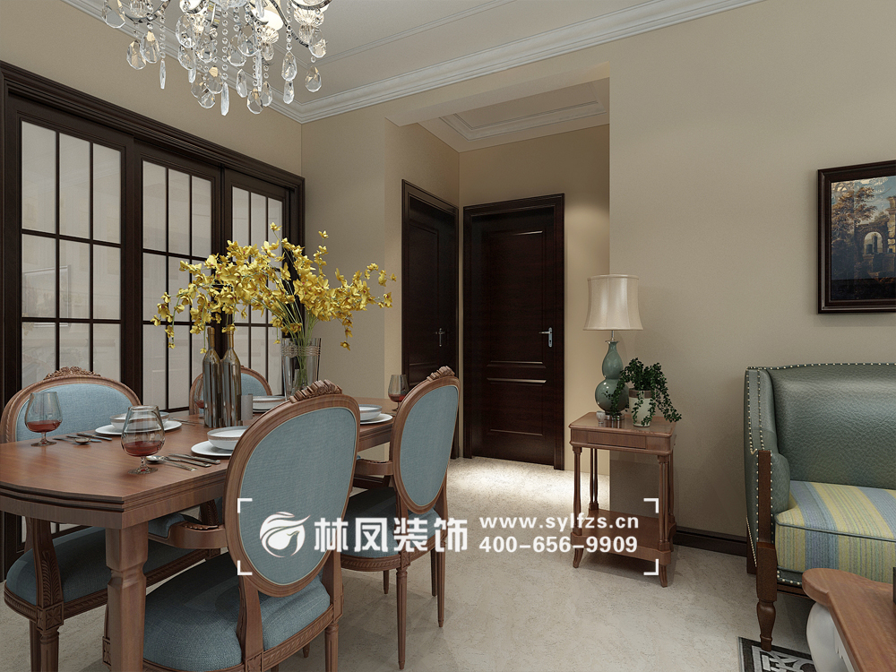 保利达翠提湾-95平-简美风格-门厅1.jpg