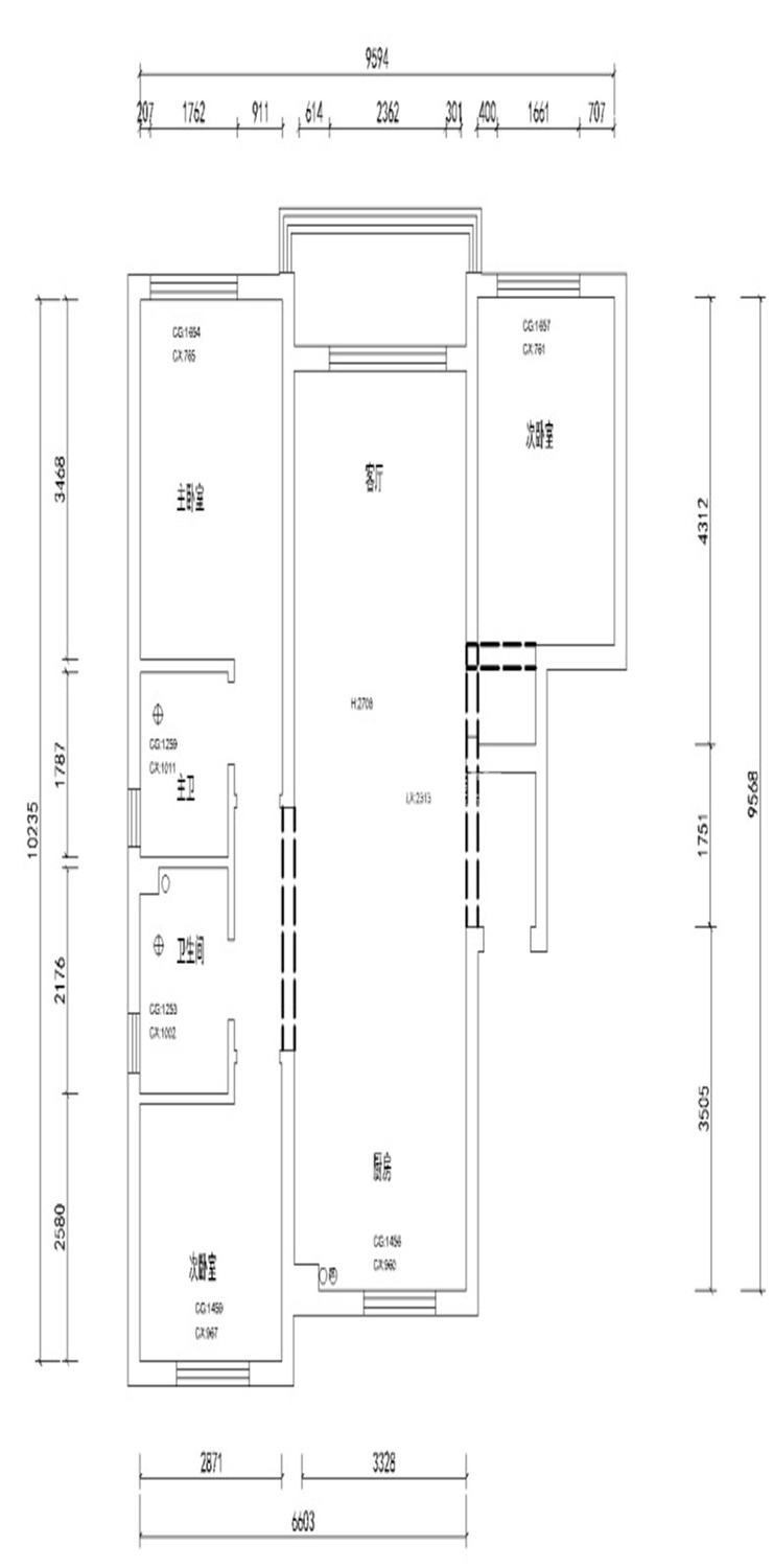 孔雀城公馆-120平-现代风格-原始图.jpg