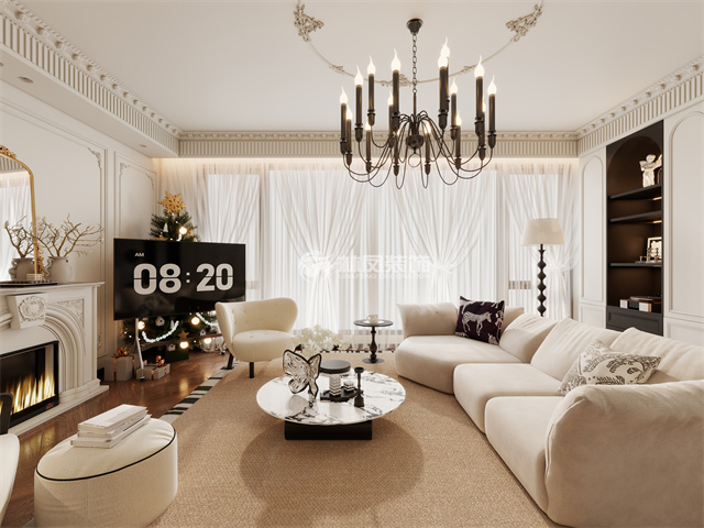 汇置尚岛-85平米-法式风格-客厅.jpg
